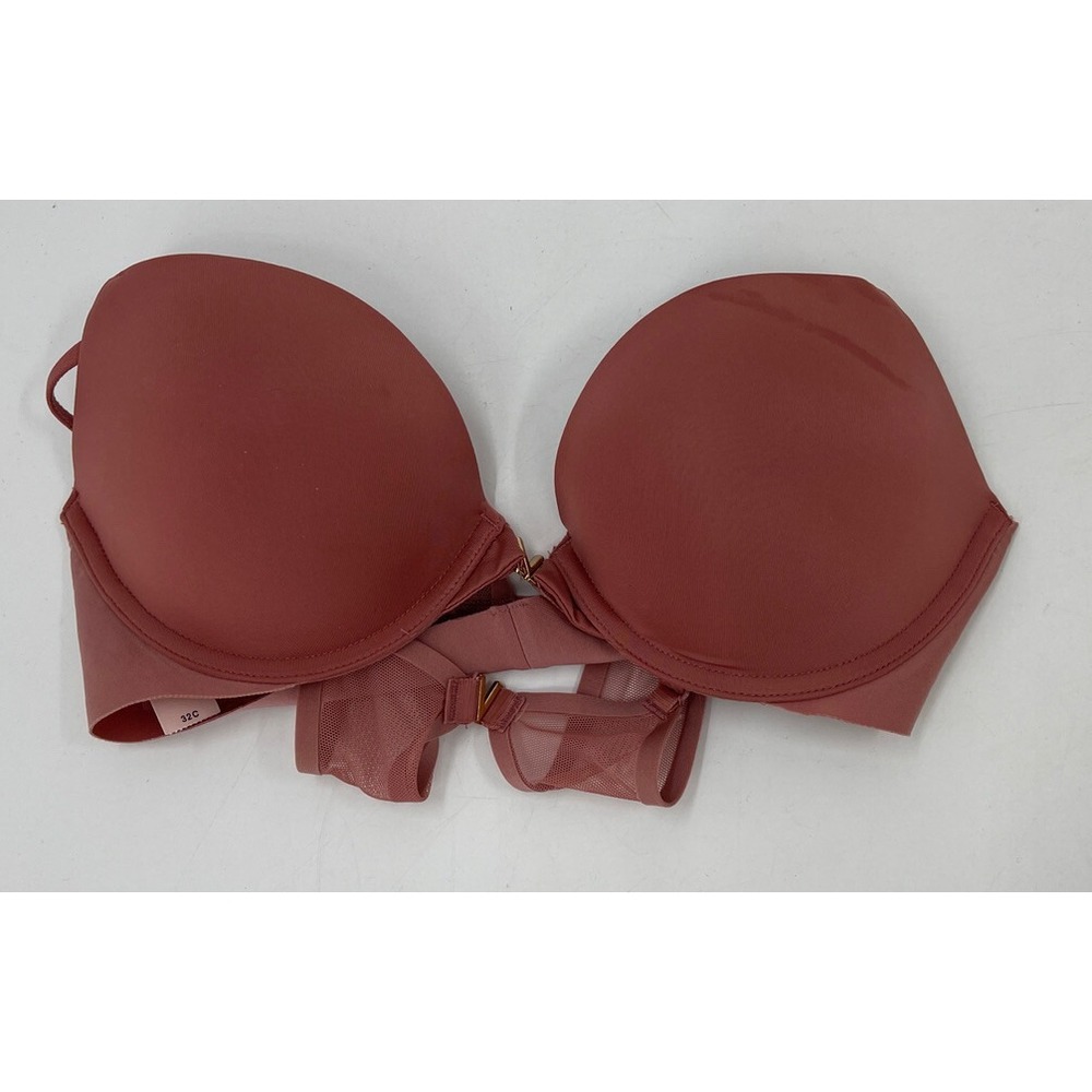 Victorias Secret Sexy Illusions Mauve Push Up Bra‎ Size 32C Front Close